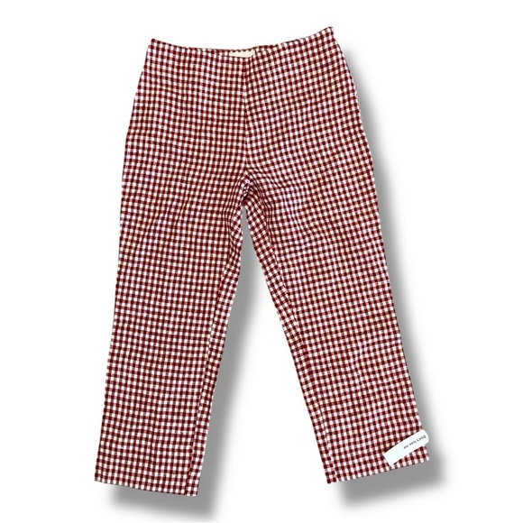 Reformation Red and White Gingham Pants - Picture 1 of 4